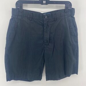 Polo Ralph Lauren Prospect Shorts Mens 34 Black Cotton Chino Flat Front Casual